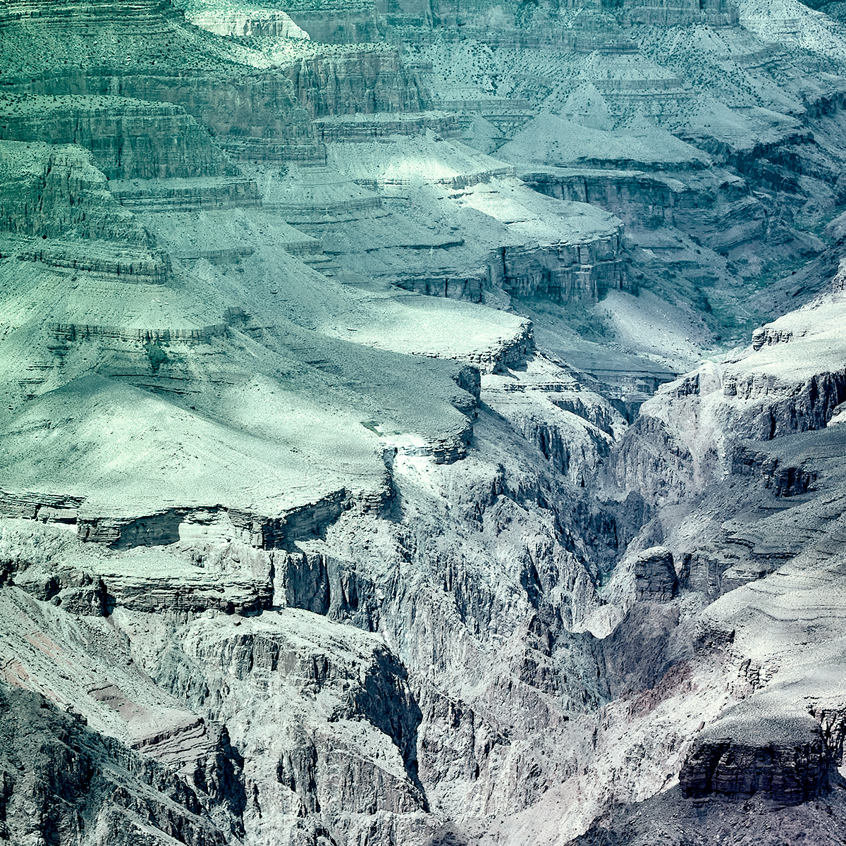 Formacoes rochosas em canyon vistas de cima