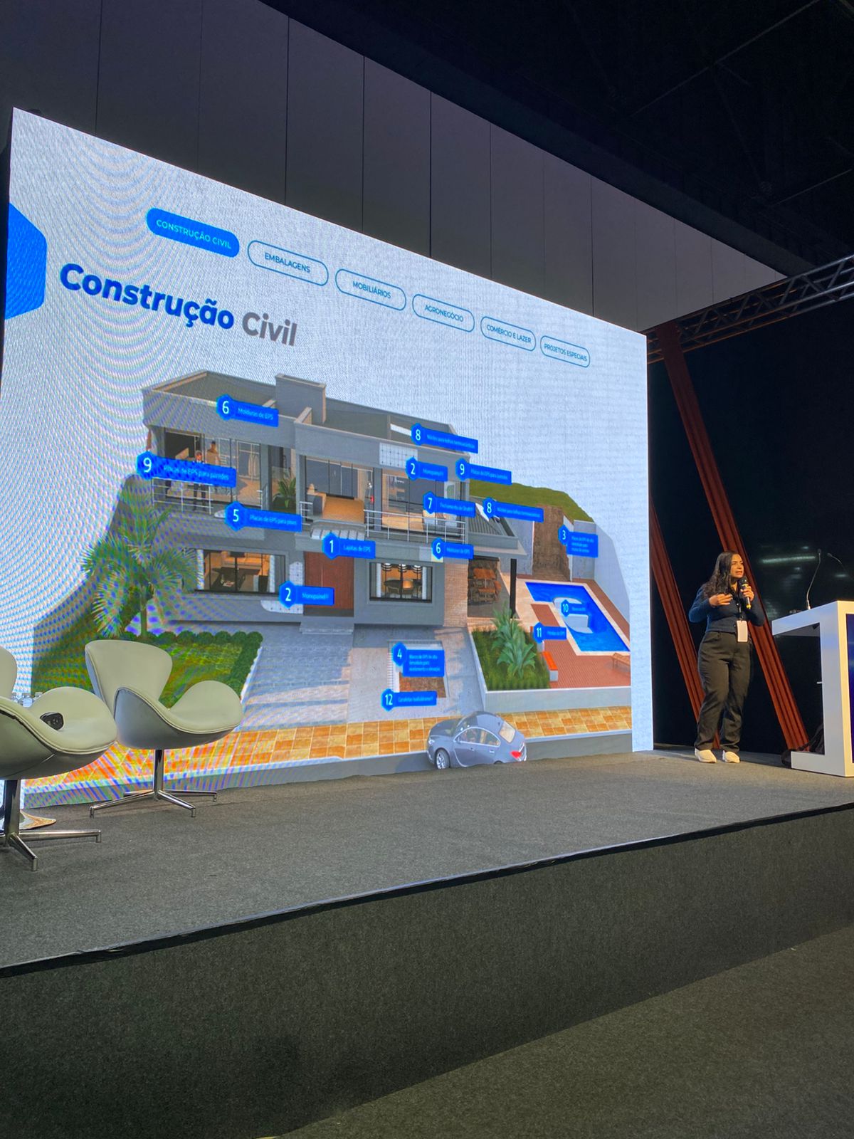 Palestra sobre Construção Civil e aplicações do EPS